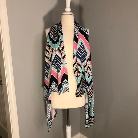 Wrangler Aztec Design Cardigan/Vest - Picture 11 of 12